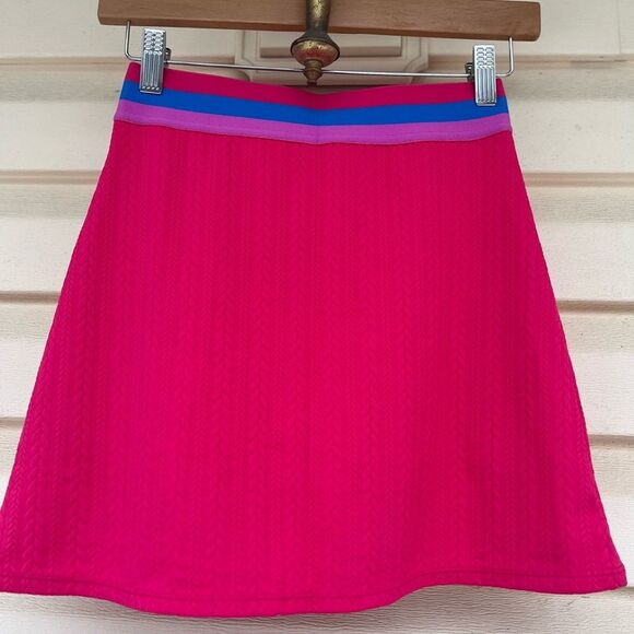 Revolve BeachRiot hot pink mini skort, NWOT, 3-color elastic waist, XS - Picture 4 of 8